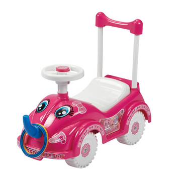 Carrito Montable de Elefante Rosa