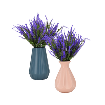 Set de 2 floreros de plástico