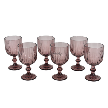 Juego de copas de vidrio 6 piezas