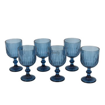 Juego de copas de vidrio 6 piezas