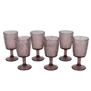 Juego de copas de vidrio 6 piezas
