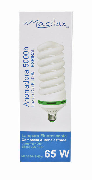 Foco ahorrador de 65 watts