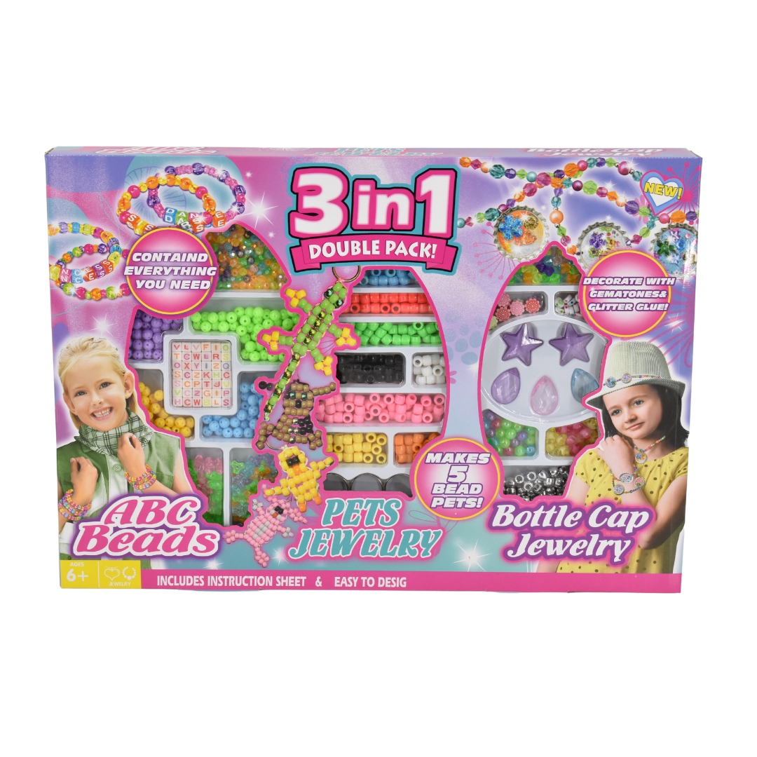 Juego de belleza para hacer pulseras 3 en 1